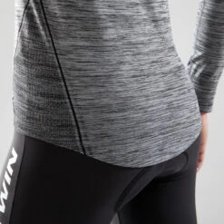 Fietsondershirt Lange Mouwen Dames 500 -Modekleding fietsondershirt met lange mouwen voor dames 500 zwart 10