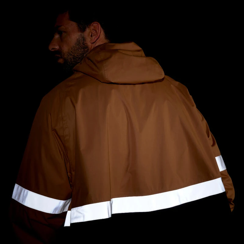 BTWIN FIETSPONCHO 540 STAD ZICHTBAAR 'S NACHTS ZWART/CAMEL 13 BTWIN FIETSPONCHO 540 STAD ZICHTBAAR 'S NACHTS ZWART/CAMEL - Afbeelding 11