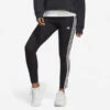ADIDAS Fitness Legging Met Hoge Taille Voor Dames 3S Zwart En Wit -Modekleding fitness legging met hoge taille voor dames 3s zwart en wit