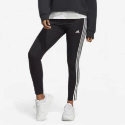 ADIDAS Fitness Legging Met Hoge Taille Voor Dames 3S Zwart En Wit