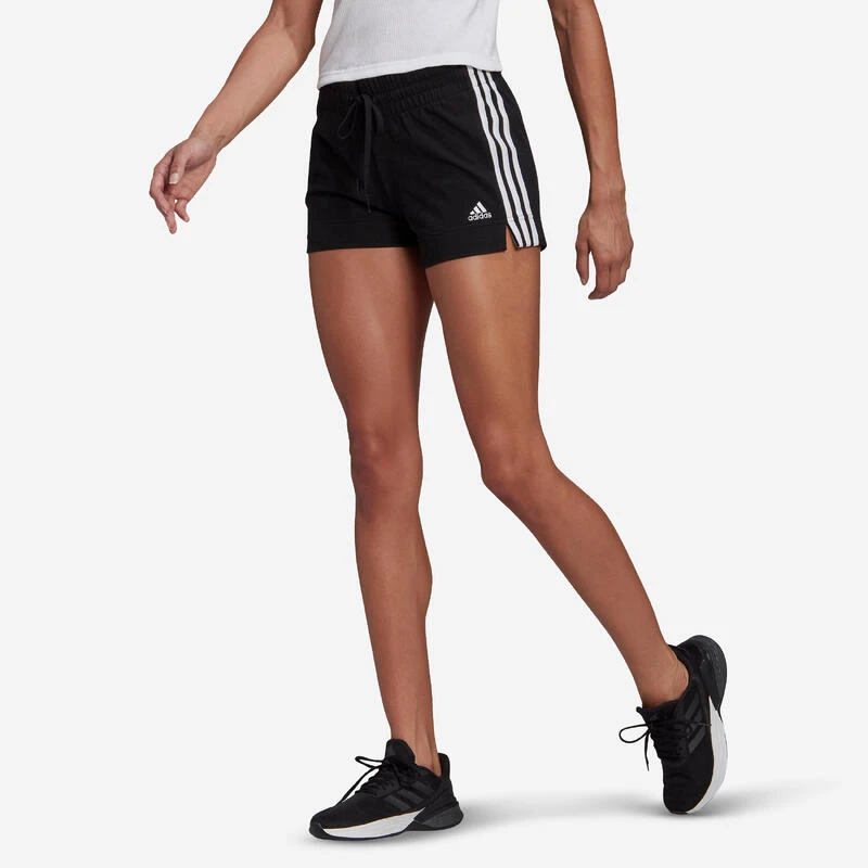 ADIDAS Fitness Short Voor Dames Zwart 3 ADIDAS Fitness Short Voor Dames Zwart