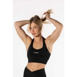 Fitness Sportbeha Met Halter Sluiting/Halter Bra Zwart