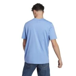 ADIDAS Fitness T-shirt Heren Blauw -Modekleding fitness t shirt heren blauw 3