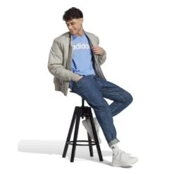 ADIDAS Fitness T-shirt Heren Blauw -Modekleding fitness t shirt heren blauw 4