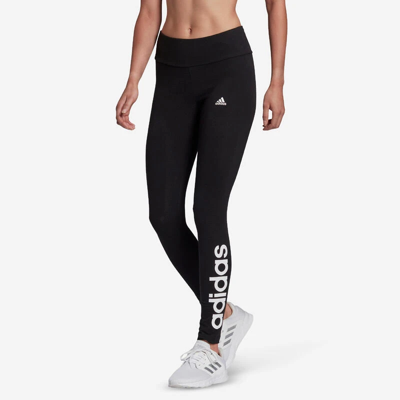 ADIDAS Fitnesslegging Linear Zwart 3 ADIDAS Fitnesslegging Linear Zwart
