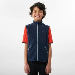 Quechua Fleece Bodywarmer Voor Wandelen Kinderen MH150 Grijsblauw 7-15 Jaar -Modekleding fleece bodywarmer voor wandelen kinderen mh150 grijsblauw 7 15 jaar 3