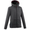 Quechua Wandelfleece Voor Jongens Hike 550 -Modekleding fleecejas voor wandelen kinderen mh500 zwart grijs 7 15 jaar