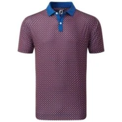 FOOTJOY Polo Met Korte Mouwen Golfpolo Heren Circle Print Meerkleurig