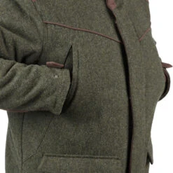 GELUIDLOZE WARME WOLLEN JACHTJAS 900 GROEN -Modekleding geluidloze warme wollen jachtjas 900 groen 10