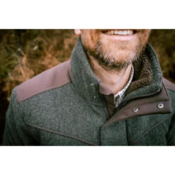 GELUIDLOZE WARME WOLLEN JACHTJAS 900 GROEN -Modekleding geluidloze warme wollen jachtjas 900 groen 15