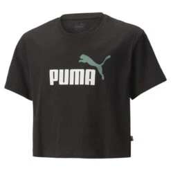 Girls Logo Korter Model T-shirt Voor Jongeren PUMA