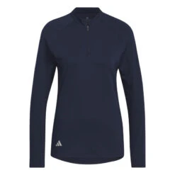 ADIDAS Golf Poloshirt Met Lange Mouwen En Korte Rits -Modekleding golf poloshirt met lange mouwen en korte rits 1