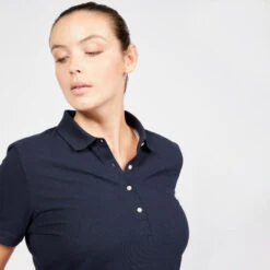 Golfpolo Voor Dames MW500 Korte Mouwen 10 Golfpolo Voor Dames MW500 Korte Mouwen -Modekleding golfpolo voor dames mw500 korte mouwen marineblauw 2
