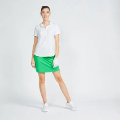 Golfpolo Voor Dames WW500 Korte Mouwen 10 Golfpolo Voor Dames WW500 Korte Mouwen -Modekleding golfpolo voor dames ww500 korte mouwen wit 2