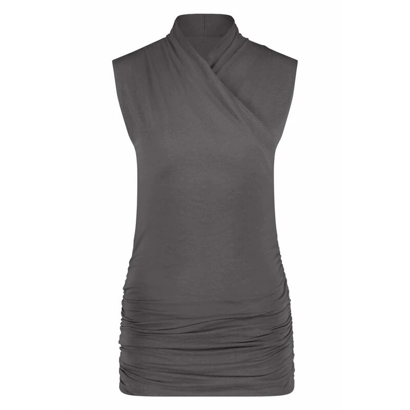 Good Karma - Elegante Yoga Top Van Biologisch Katoen - Charcoal 5 Good Karma - Elegante Yoga Top Van Biologisch Katoen - Charcoal - Afbeelding 3