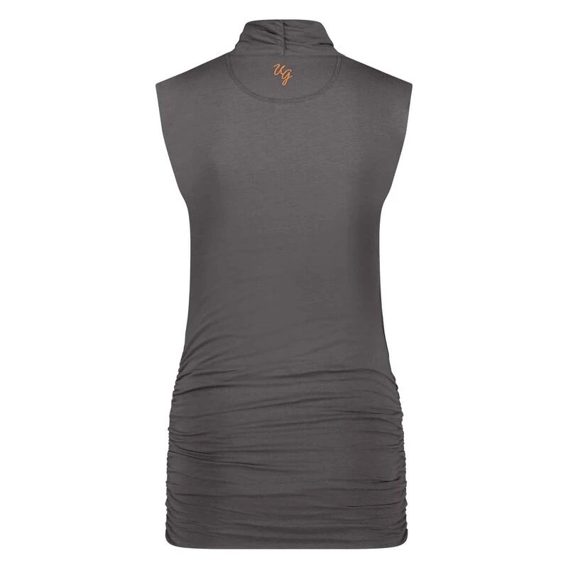 Good Karma - Elegante Yoga Top Van Biologisch Katoen - Charcoal 6 Good Karma - Elegante Yoga Top Van Biologisch Katoen - Charcoal - Afbeelding 4