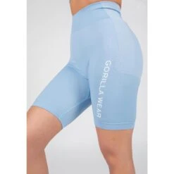 Gorilla Wear Selah Seamless Cycling Shorts - Lichtblauw - L/XL -Modekleding gorilla wear selah seamless cycling shorts lichtblauw lxl 4