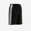 ADIDAS GYMSHORT VOOR JONGENS AEROREADY DRIE STREPEN ZWART -Modekleding gymshort voor jongens aeroready drie strepen zwart