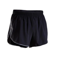 Loopshort Voor Heren Kiprun Split 22 Loopshort Voor Heren Kiprun Split -Modekleding hardloopshort met zijsplitten voor heren zwart grijs 7