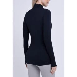 Haut Manches Longues Fusion Avec Demi-Fermeture Éclair Pour Femmes -Modekleding haut manches longues fusion avec demi fermeture eclair pour femmes 1