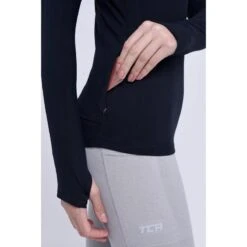 Haut Manches Longues Fusion Avec Demi-Fermeture Éclair Pour Femmes -Modekleding haut manches longues fusion avec demi fermeture eclair pour femmes 2