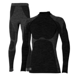 Heat Keeper Thermoset Heren Premium - Thermoshirt + Thermo Legging - Zwart