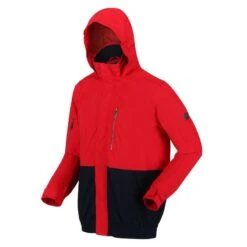 Regatta Heren Feelding Colour Block Waterdichte Bomber Jas (Echt Rood/Zwaar) 9 Regatta Heren Feelding Colour Block Waterdichte Bomber Jas (Echt Rood/Zwaar) -Modekleding heren feelding colour block waterdichte bomber jas echt roodzwaar 2