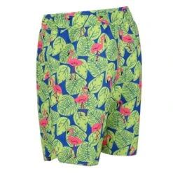 Regatta Heren Hamza Flamingo Zwemshorts (Heldere Kiwi) -Modekleding heren hamza flamingo zwemshorts heldere kiwi 2