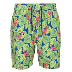 Regatta Heren Hamza Flamingo Zwemshorts (Heldere Kiwi)