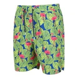 Regatta Heren Hamza Flamingo Zwemshorts (Heldere Kiwi) -Modekleding heren hamza flamingo zwemshorts heldere kiwi 3