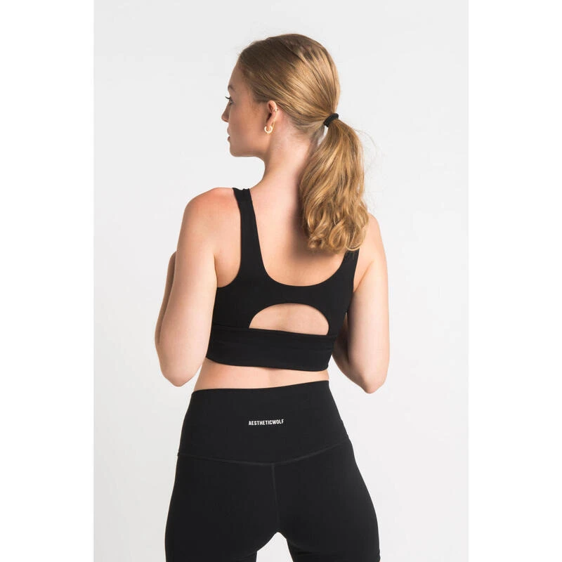 High Support Sportbeha - Dames - Zwart 4 High Support Sportbeha - Dames - Zwart - Afbeelding 2