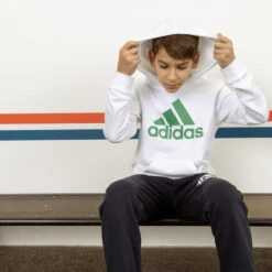 ADIDAS Hoodie Voor Kinderen Wit -Modekleding hoodie voor kinderen wit 7