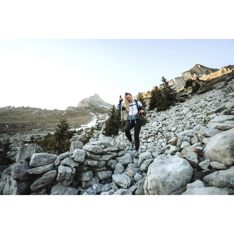 Quechua Hybride Fleece Jas Voor Wandelen Dames MH920 Met Capuchon 14 Quechua Hybride Fleece Jas Voor Wandelen Dames MH920 Met Capuchon - Afbeelding 12