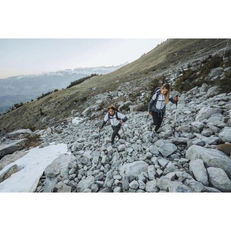 Quechua Hybride Fleece Jas Voor Wandelen Dames MH920 Met Capuchon 15 Quechua Hybride Fleece Jas Voor Wandelen Dames MH920 Met Capuchon - Afbeelding 13