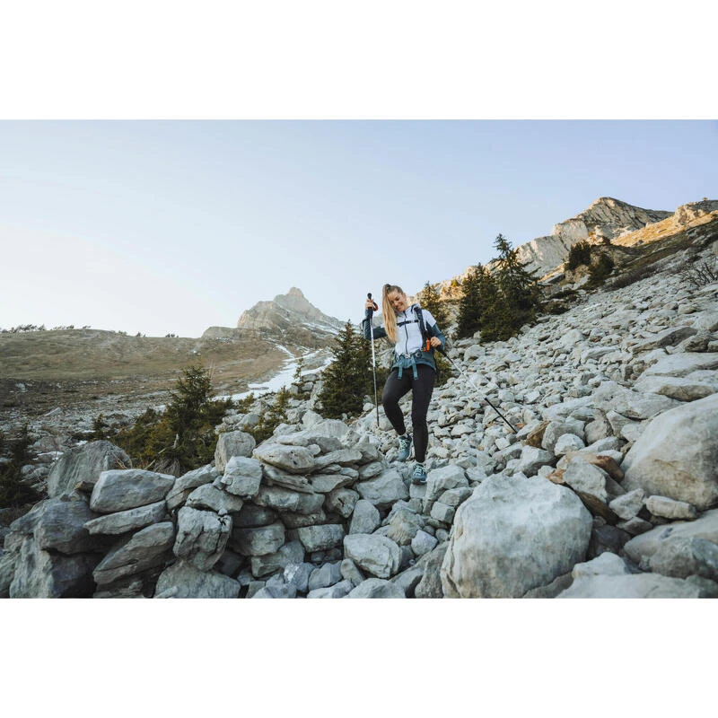 Quechua Hybride Fleece Jas Voor Wandelen Dames MH920 Met Capuchon 16 Quechua Hybride Fleece Jas Voor Wandelen Dames MH920 Met Capuchon - Afbeelding 14