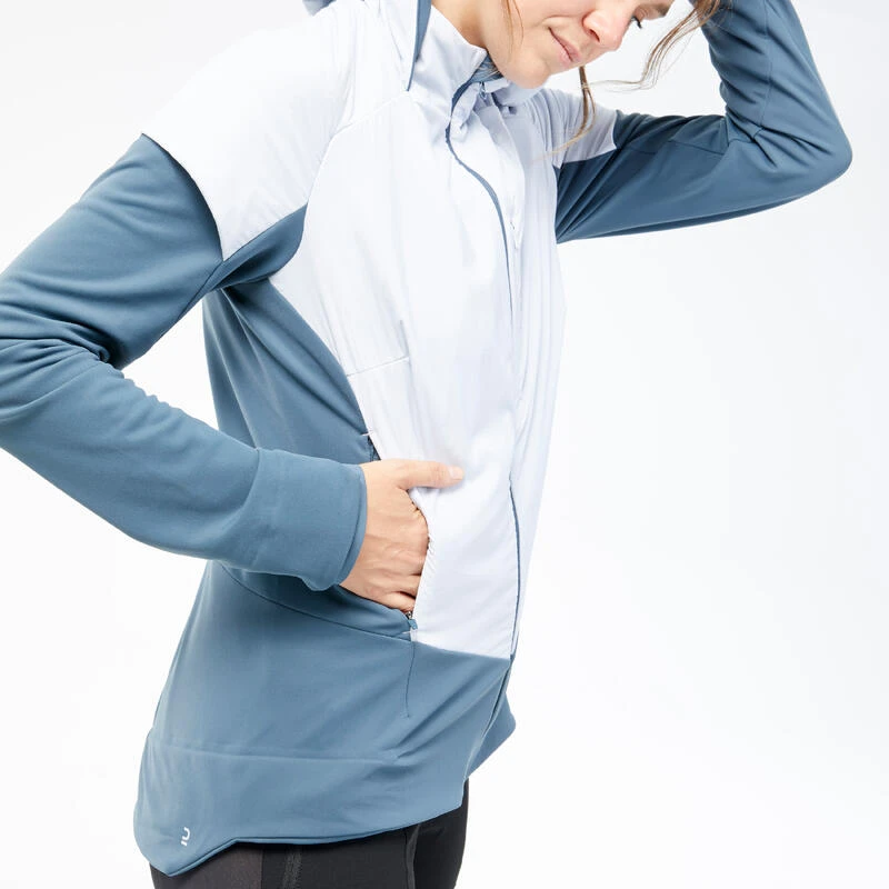 Quechua Hybride Fleece Jas Voor Wandelen Dames MH920 Met Capuchon 7 Quechua Hybride Fleece Jas Voor Wandelen Dames MH920 Met Capuchon - Afbeelding 5