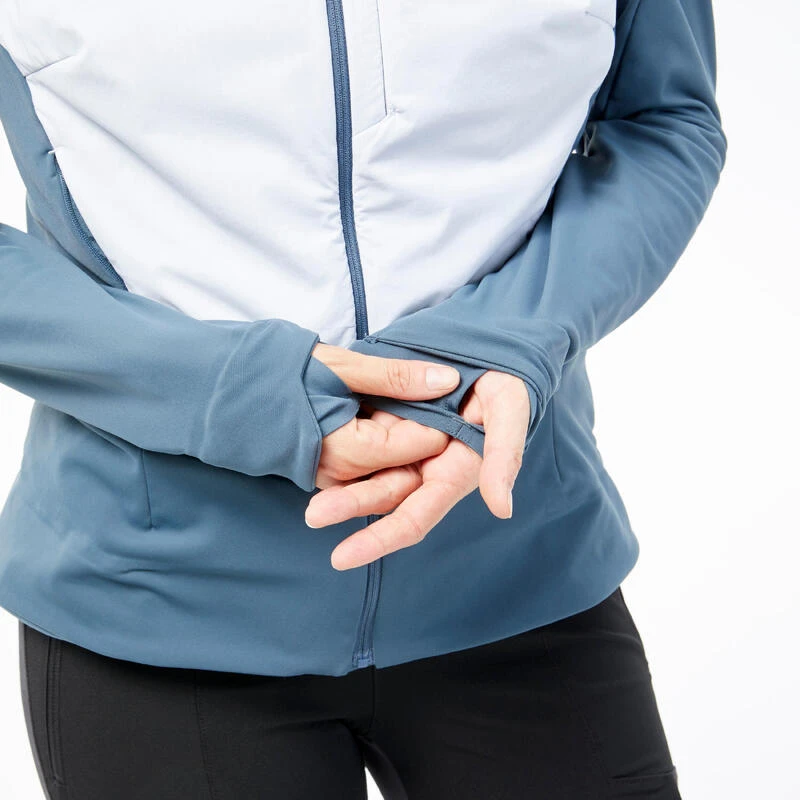 Quechua Hybride Fleece Jas Voor Wandelen Dames MH920 Met Capuchon 12 Quechua Hybride Fleece Jas Voor Wandelen Dames MH920 Met Capuchon - Afbeelding 10