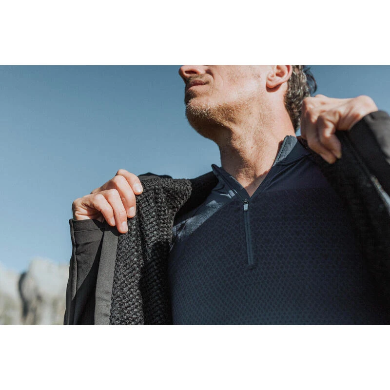 Quechua Hybride Fleece Wandelhoody MH920 Heren 4 Quechua Hybride Fleece Wandelhoody MH920 Heren - Afbeelding 2