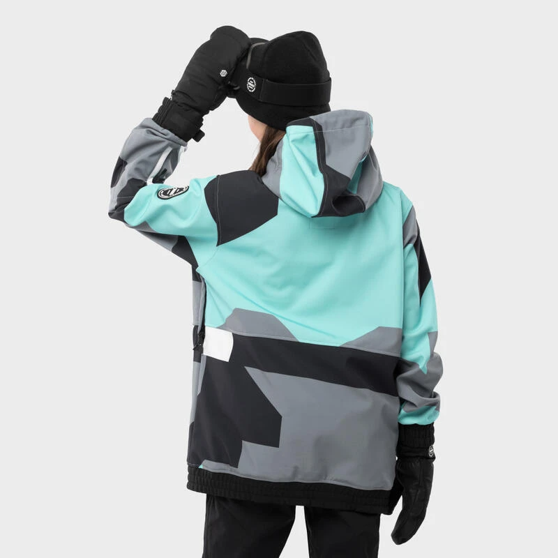 Jas Wintersport SIROKO W1-W Ushuaia Turquoise Dames 4 Jas Wintersport SIROKO W1-W Ushuaia Turquoise Dames - Afbeelding 2
