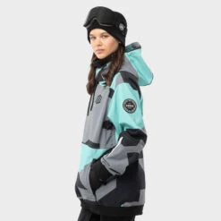 Jas Wintersport SIROKO W1-W Ushuaia Turquoise Dames 9 Jas Wintersport SIROKO W1-W Ushuaia Turquoise Dames -Modekleding jas wintersport siroko w1 w ushuaia turquoise dames 2