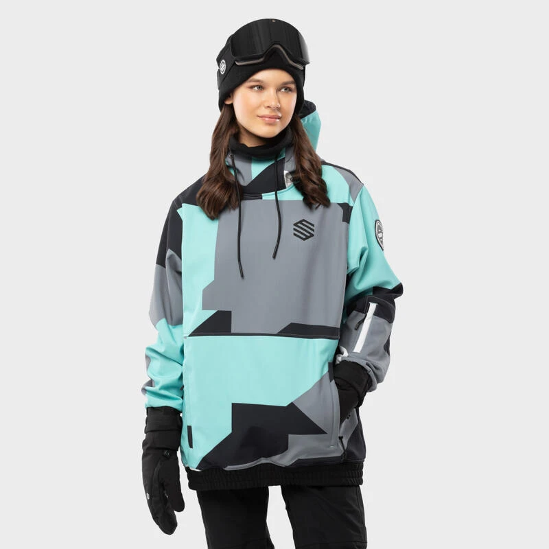 Jas Wintersport SIROKO W1-W Ushuaia Turquoise Dames 3 Jas Wintersport SIROKO W1-W Ushuaia Turquoise Dames