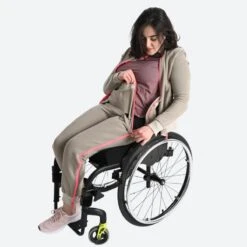 Decathlon Joggingbroek Voor Dames Makkelijk Aan Te Trekken Biokatoen Bruin -Modekleding joggingbroek voor dames makkelijk aan te trekken biokatoen bruin 3