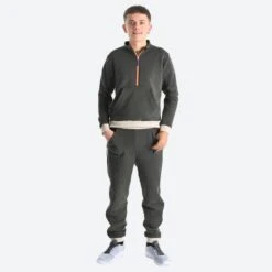 Decathlon Joggingbroek Voor Kinderen Makkelijk Aan Te Trekken Biokatoen Zwart -Modekleding joggingbroek voor kinderen makkelijk aan te trekken biokatoen zwart 2