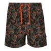 Regatta Jongens Skander II Camo Zwemshort (Druivenblad/Magma Sinaasappel) -Modekleding jongens skander ii camo zwemshort druivenbladmagma sinaasappel
