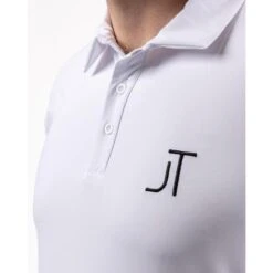 JT Sportpolo | Wit 7 JT Sportpolo | Wit -Modekleding jt sportpolo wit 2