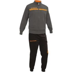 Kinder Fleece Trainingspak Met Rits Givova One -Modekleding kinder fleece trainingspak met rits givova one 1