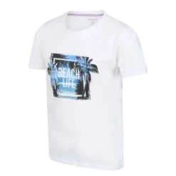 Regatta Kinderen/Kinderen Bosley V Beach Tshirt (Wit) 9 Regatta Kinderen/Kinderen Bosley V Beach Tshirt (Wit) -Modekleding kinderenkinderen bosley v beach tshirt wit 2