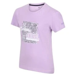 Regatta Kinderen/Kinderen Bosley V Grafisch Print TShirt (Pastel Lila) -Modekleding kinderenkinderen bosley v grafisch print tshirt pastel lila 3