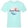 Regatta Kinderen/Kinderen Bosley V Sunset Tshirt (Aruba Blauw)