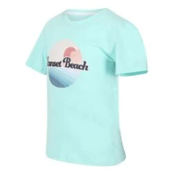 Regatta Kinderen/Kinderen Bosley V Sunset Tshirt (Aruba Blauw) -Modekleding kinderenkinderen bosley v sunset tshirt aruba blauw 2